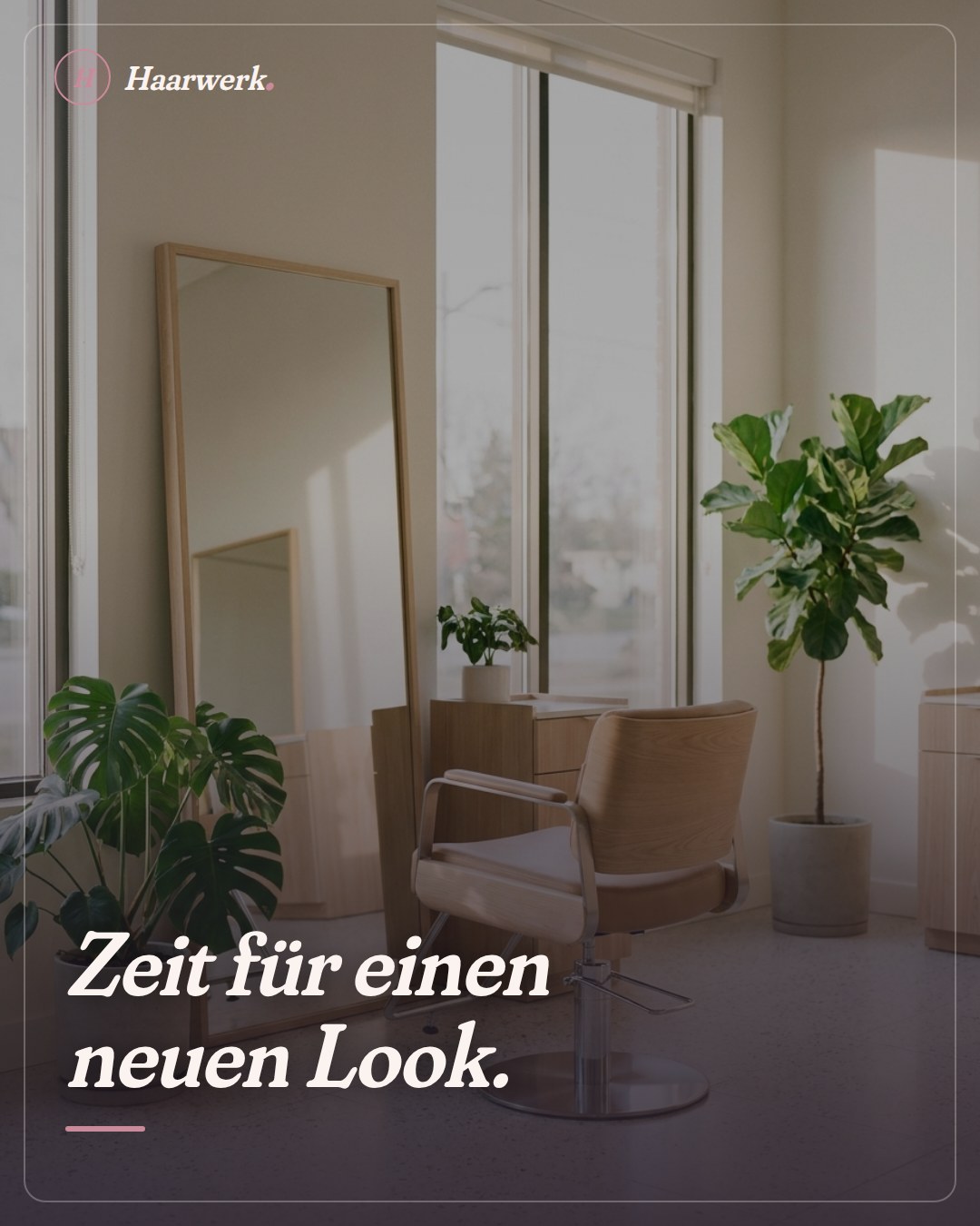 Fertiger Beitrag für einen Friseursalon